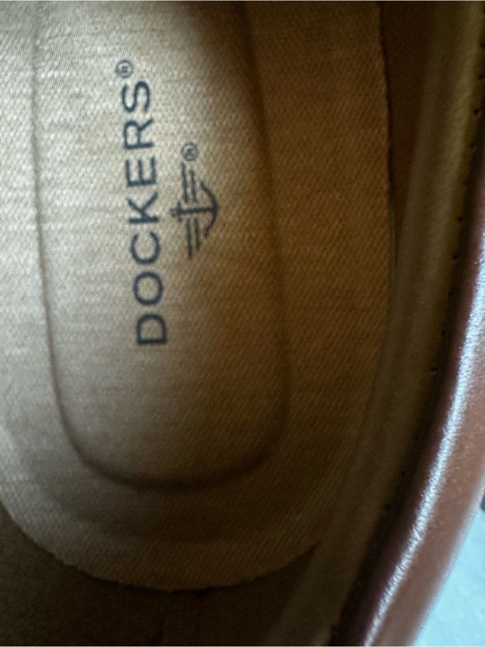 Dockers 9.5M Barker Brown Genuine Leather Oxford Dress Shoes Men's Like New - Picture 9 of 14